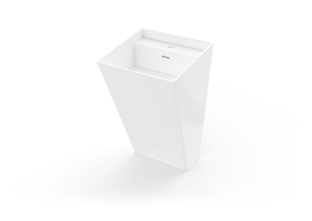SGS Solid Surface Column Basin Hotel Pedestal Basin