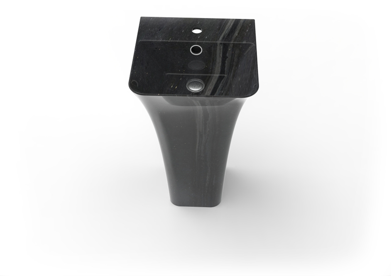 Easy-Maintenance Stone Resin Sink Hotel Pedestal Basin
