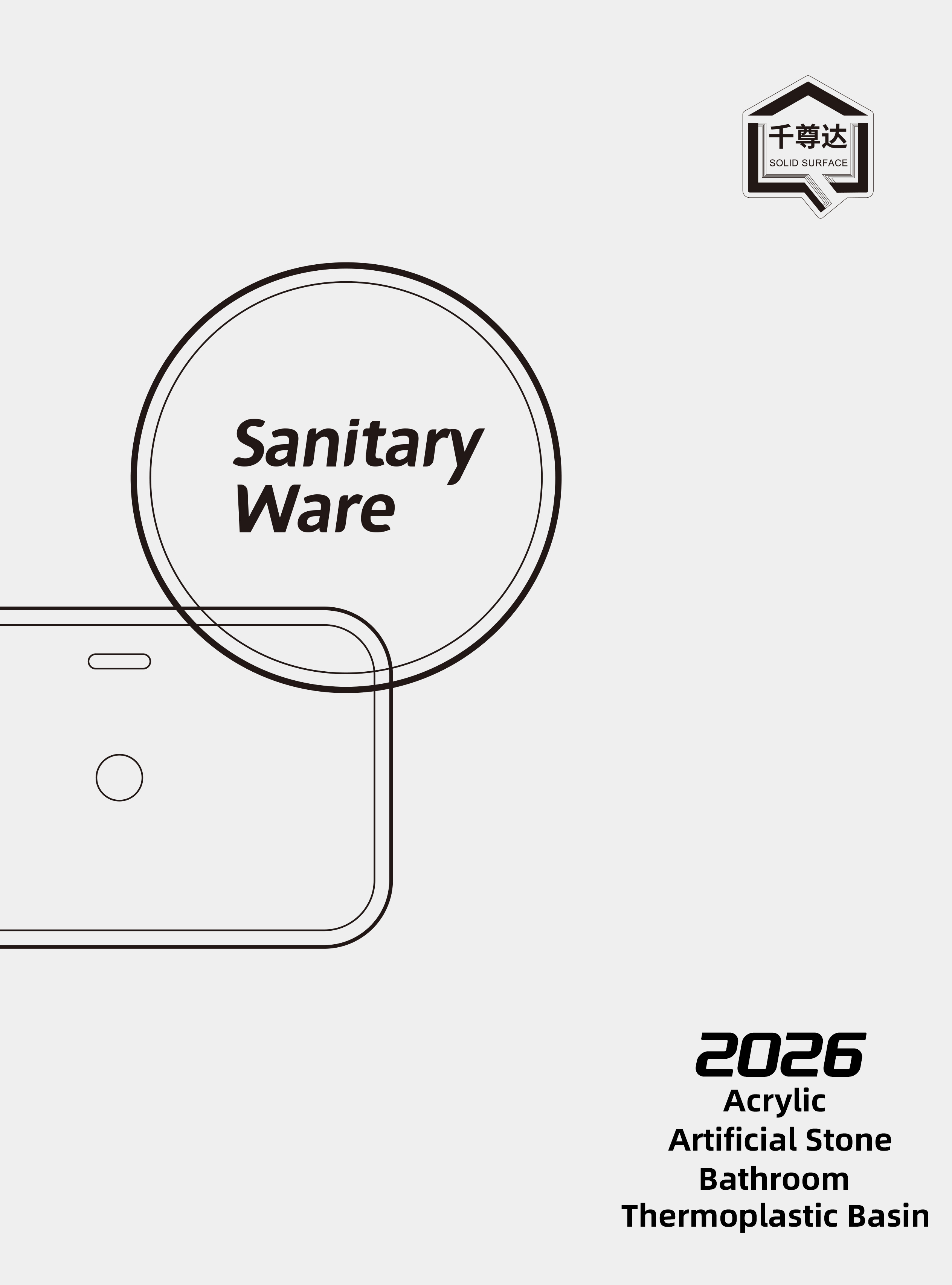 Acrylic Artificial Stone Bathroom Thermoplastic Basin